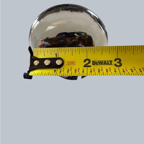 Colorful Glass Paperweight signed - Picture 7 of 8